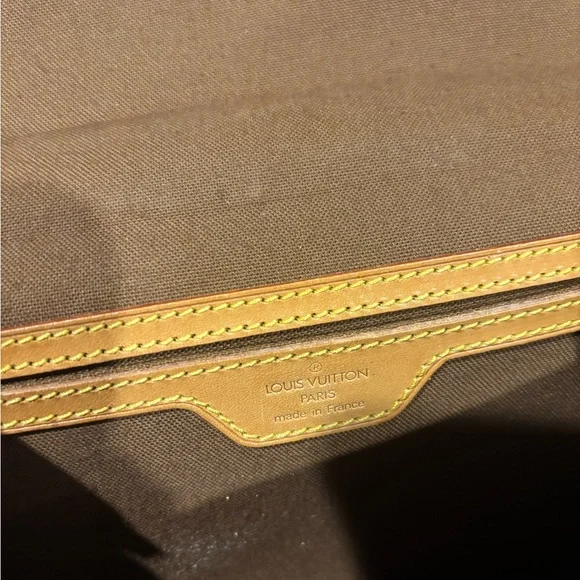 Vintage Louis Vuitton Monogram Bel Air Hand bag  Satchel in Brown and Tan Trim - Picture 10 of 10